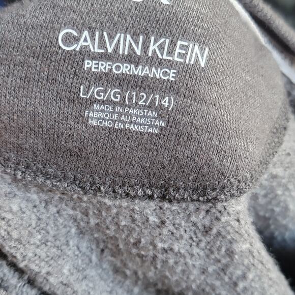 Girls Calvin Klein Performance Gray Long Sleeve Sweatshirt L 12/14 - Picture 4 of 5